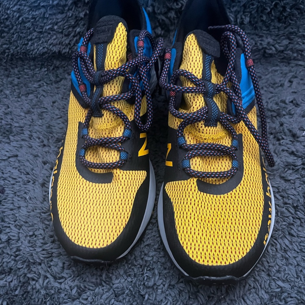 New Balance Yellow and Blue Sneakers